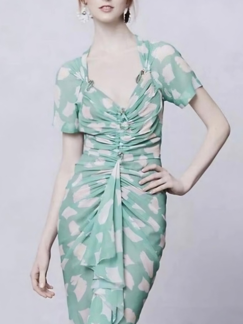 Byron Lars Ginko Leaf Dress